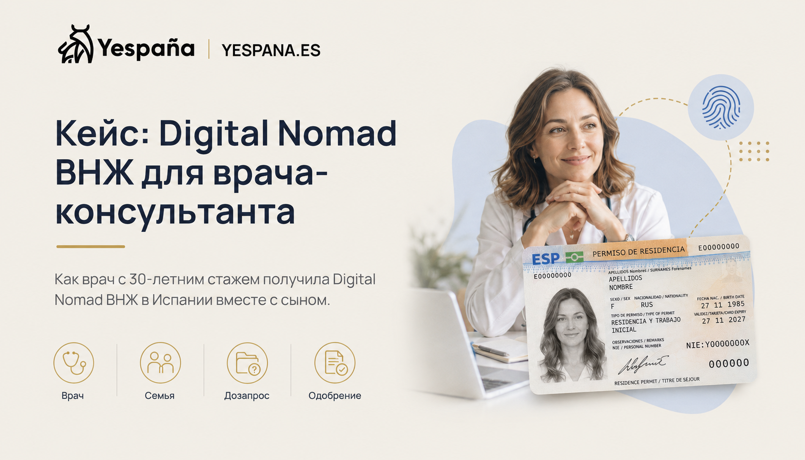 Кейс: Digital Nomad ВНЖ для врача-консультанта. Дозапрос на омологацию диплома и одобрение за 24 дня