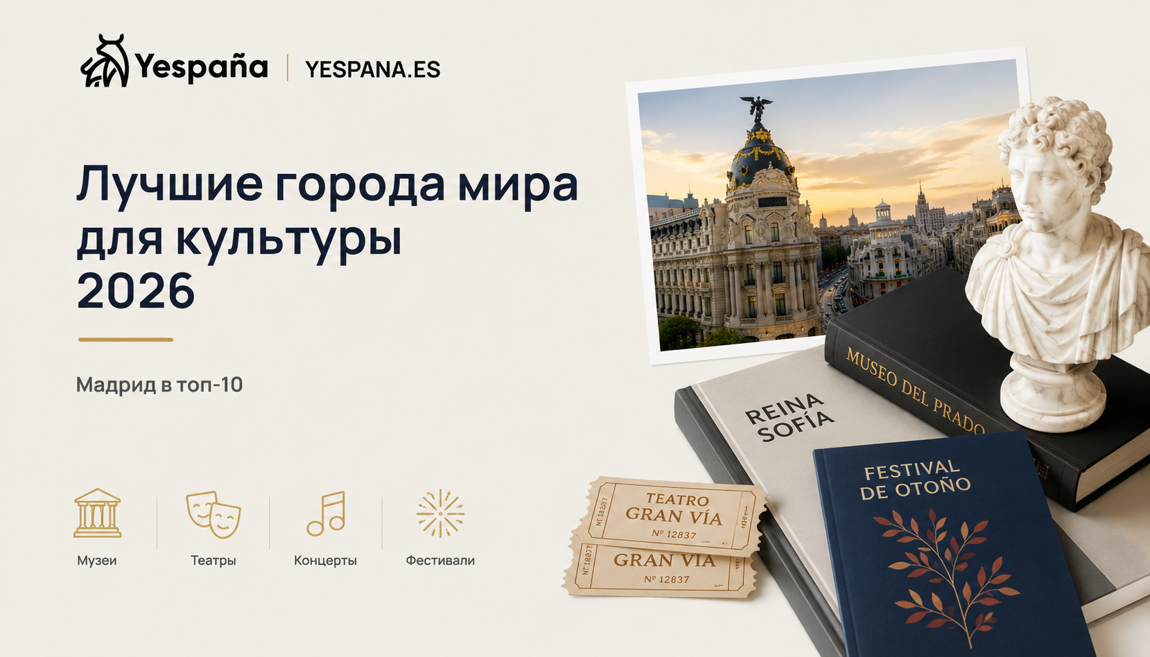 Лучшие культурные города мира 2026: Мадрид в топ-10