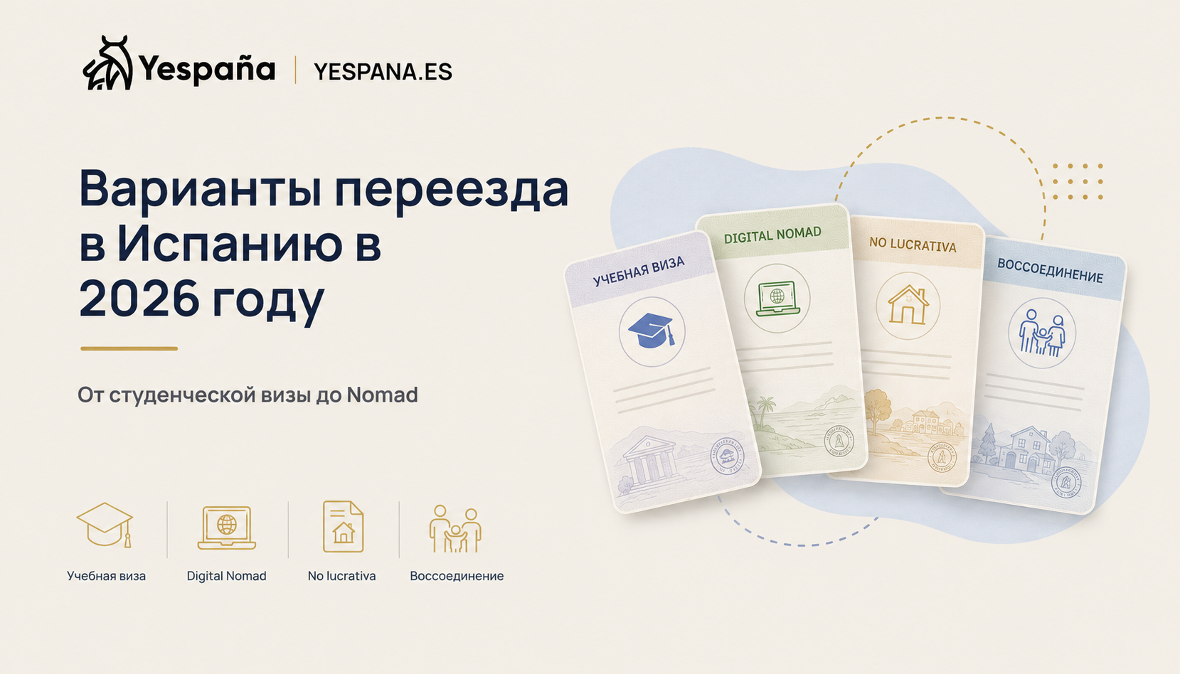 Варианты переезда в Испанию в 2026 году